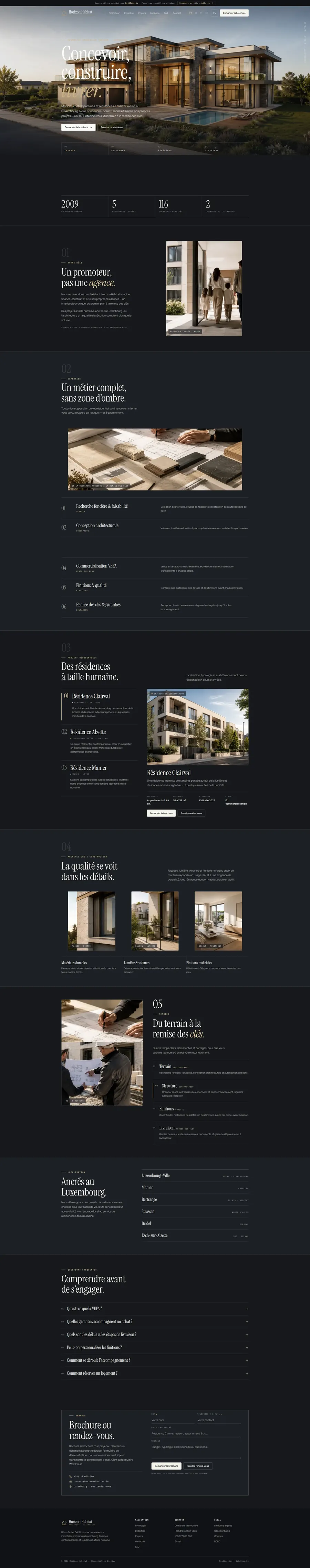 Direction visuelle pour une promotion immobilière